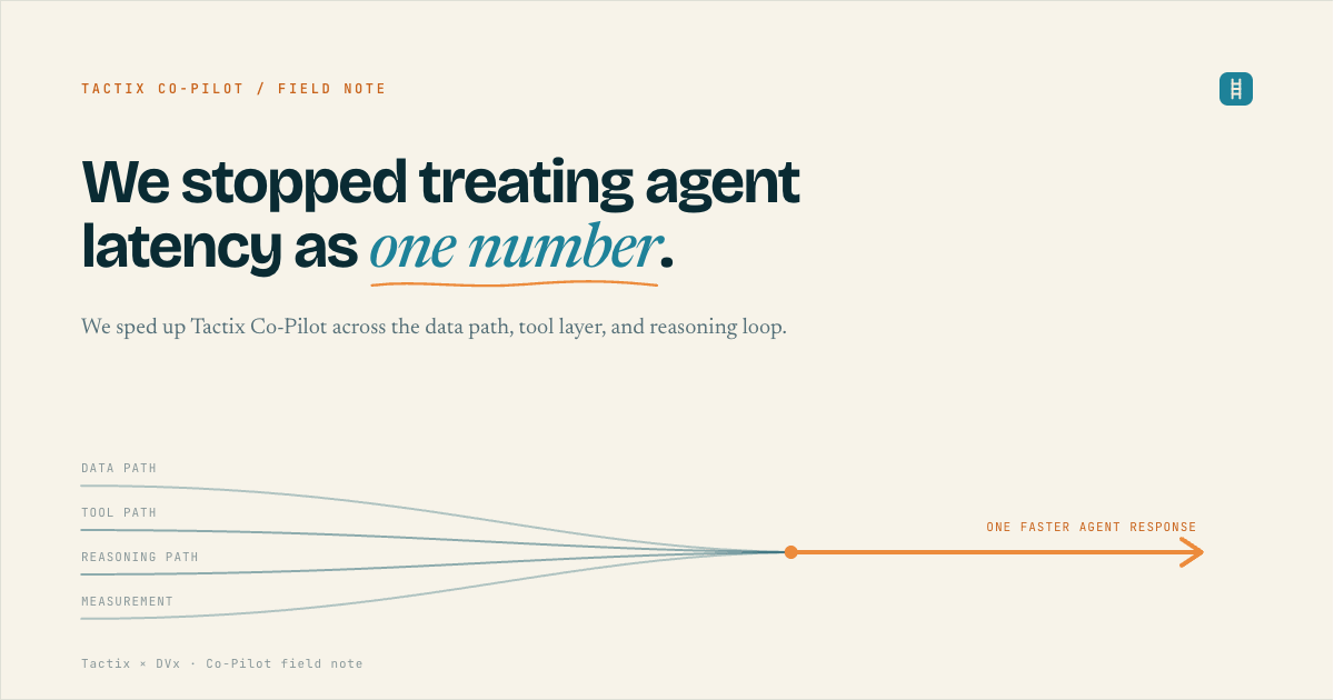 We stopped treating agent latency as one number.